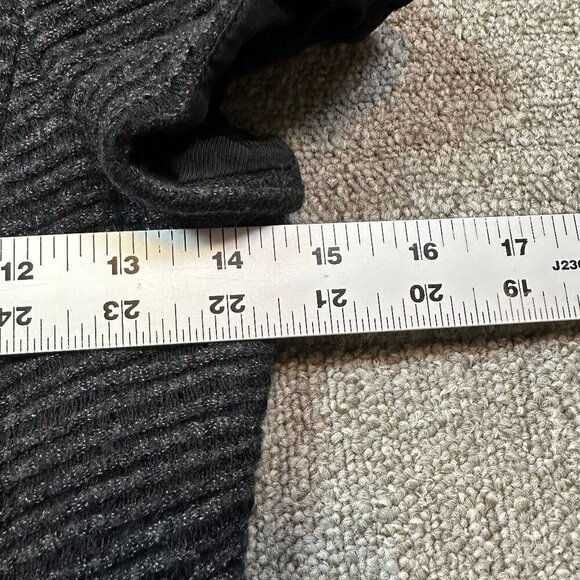 Vintage Emporio Armani Mini Short Sleeve Jacket Grey Ribbed Est Size X-Small - Picture 2 of 8